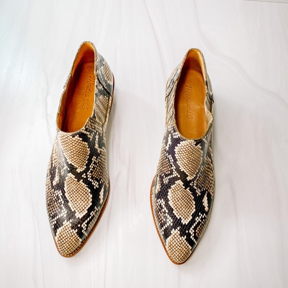NEW Madewell Sonia Leather Snakeskin Chelsea Boot - Picture 10 of 14
